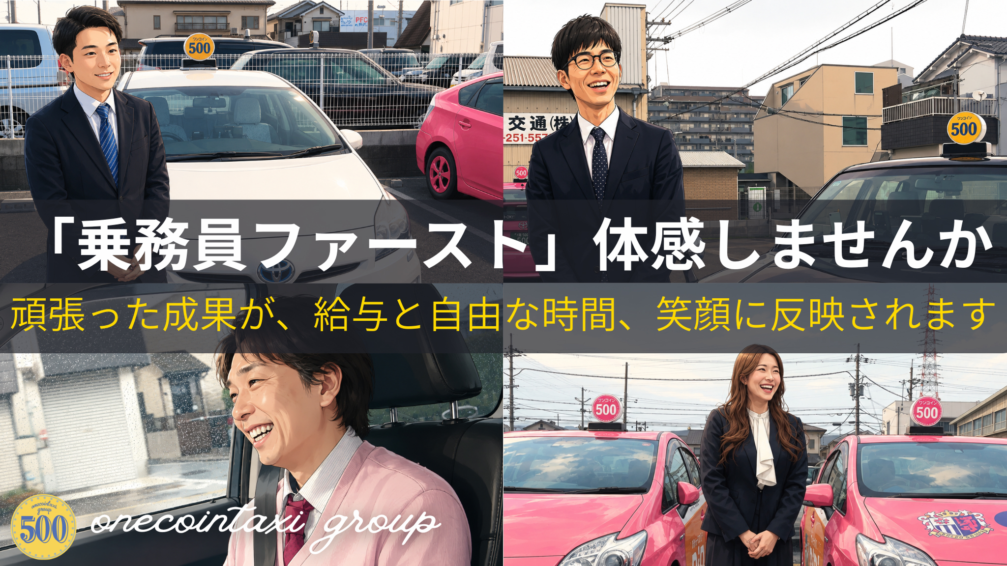 「乗務員ファースト」体感しませんか?頑張った成果が、給与と自由な時間、笑顔に反映されます